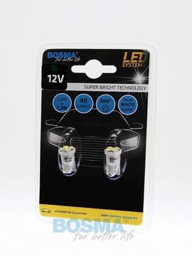 Żarówka 12V Bosma W5W 5x LED SMD3528 White 2szt