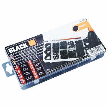 РЕЗИНОВЫЕ Втулки НАБОР РЕЗИНОВЫХ Втулок 6-24ММ 180 ШТ ЧЕРНЫЙ