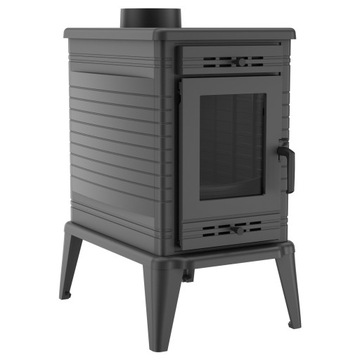 Piec żeliwny koza K10 z ASDP fi 150 10 kW
