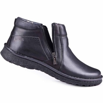 BUTY MESKIE SZTYBLETY OCIEPLANE ZIMOWE KamPol r.46