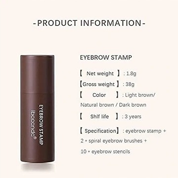 Стойкий макияж Штамп для бровей Set Dark