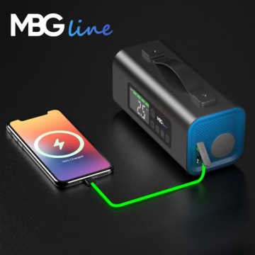 Booster Jump Starter 54,76 Втч Автомобильный компрессор Вентилятор Powerbank LED