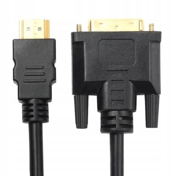 Kabel HDMI DVI Full HD Gold DVI-HDMI 2m