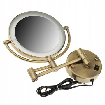 Настенное зеркало с 2-мя боковыми светодиодными светильниками 3x