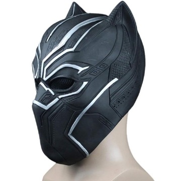 МАСКА ШЛЕМ ЧЕРНАЯ ПАНТЕРА КОСПЛЕЙ СУПЕРГЕРОЙ