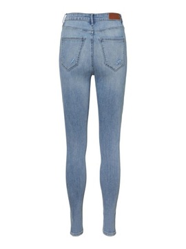 Spodnie jeansy damskie skinny fit VERO MODA petite niebieskie XS/28