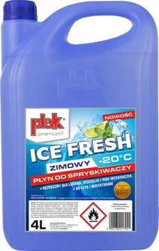 PLAK ZIMOWY PŁYN DO SPRYSKIWACZY -20°C 4L ATAS