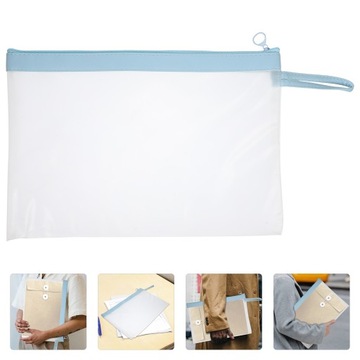 Сумки для хранения файлов Карман для документов на молнии Пластик