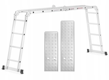 DRABINA aluminiowa 4x4 mini rusztowanie + WÓZEK