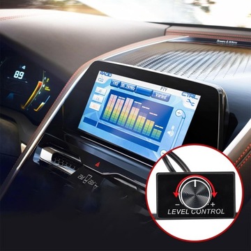 REGULATOR GŁOŚNOŚCI PILOT POTENCJOMETR REGULACJA SUBWOOFERA BASU 2xRCA