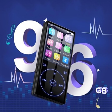 ПОРТАТИВНЫЙ МУЗЫКАЛЬНЫЙ МУЗЫКАЛЬНЫЙ ПЛЕЕР BLUETOOTH HI-FI MP3, ЧЕРНЫЙ 5.0 С НАУШНИКАМИ