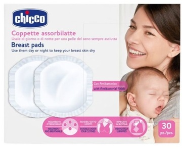 CHICCO BREAST PADS WKŁADKI LAKTACYJNE 30SZT