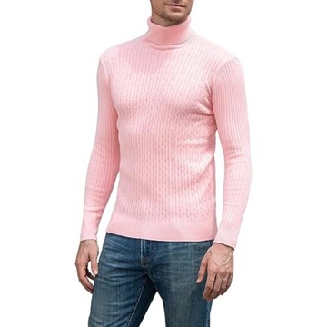 New Men's Turtleneck Sweater Casual Men's Knitted