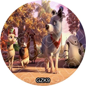 Вафля на торт ANIMALS GANG украшение для торта вафельный принт 20см