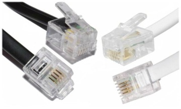 Kabel Telefoniczny KP4 na metry z wtykami RJ11