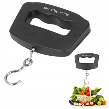 WAGA HAKOWA BAGAŻOWA WĘDKARSKA RĘCZNA CYFROWA 50kg