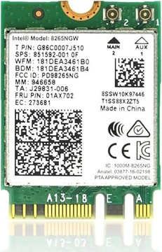 Karta sieciowa WiFi Intel 8265NGW