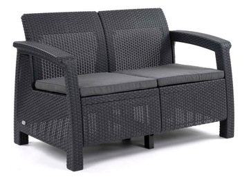 Sofa ogrodowa 2 osobowa CORFU LOVE SEAT RATTAN