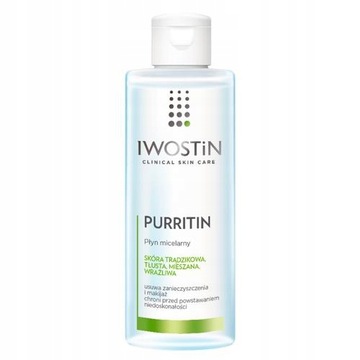 IWOSTIN PURRITIN Płyn Micelarny 215 ML KRÓTKI TERMIN WAŻNOŚCI