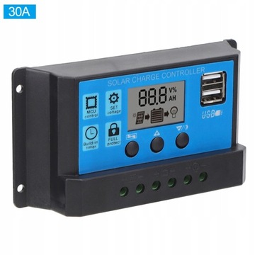 Solar Charge Controller LCD Dual USB PWM Cell