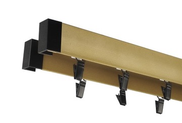 KARNISZ SZYNA ALUMINIOWA SUFITOWA PODWÓJNA 450 cm
