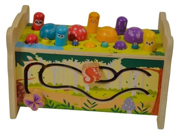 ДЕРЕВЯННЫЙ СОРТИРОВОЧНЫЙ КУБИК КУЛМЕР ИГРА-ГОЛОВОЛОМКА БЛОКИ МОНТЕССОРИ СОУ