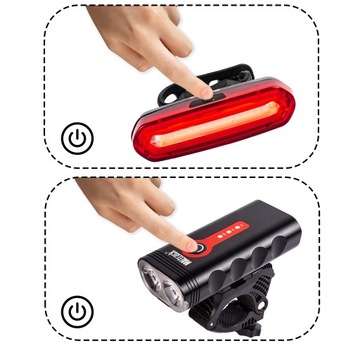 ВЕЛОСИПЕДНЫЙ ФОНАР ДЛЯ ВЕЛОСИПЕДА USB-КАБЕЛЬ 360 ГРАДУСОВ ПЕРЕДНИЙ ЗАДНИЙ СВЕТОДИОДНЫЙ ПЕРЕДНИЙ ЗАРЯЖАЕМЫЙ