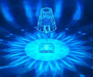 CRYSTAL LED НАСТОЛЬНЫЙ НОЧНИК DIAMOND TOUCH RGB ПУЛЬТ ДУ USB