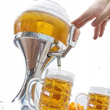 DYSPENSER DO PIWA NAPOJÓW CHŁODZĄCY DYSTRYBUTOR DOZOWNIK NALEWAK KULA 3,5L