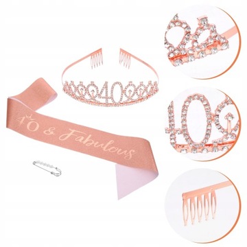 Повязка на голову к 40-летию с короной