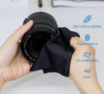 10x ŚCIERECZKA DO OKULARÓW Mikrofibra na okulary