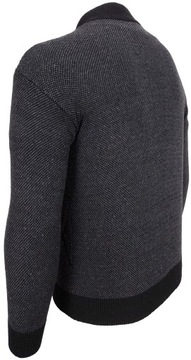 Мужской кардиган с узорами Р154, размер М.