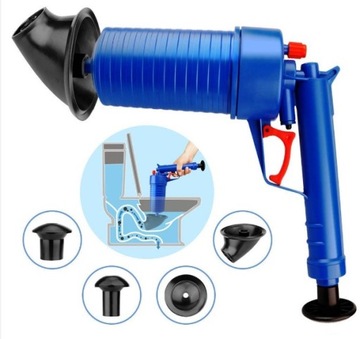 Пистолет для разблокировки труб, вантуз для унитаза, раковина, ванна, умывальник