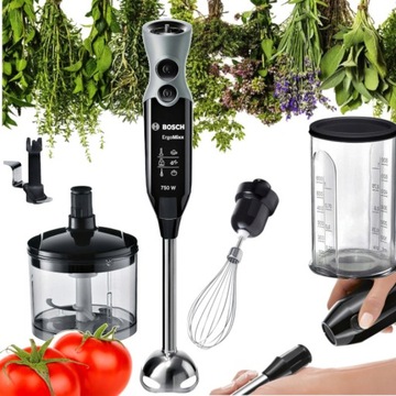 Blender BOSCH 750W rozdrabniacz ErgoMixx Nóż ostrzami QuattroBlade