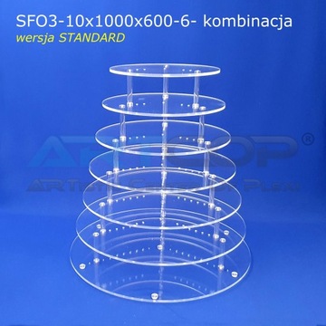 МЕГА тарелка из оргстекла для банкетного печенья,тортов