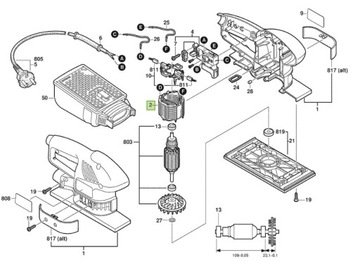 Bosch 2604220673 Stojan do szlifierki oscylacyjnej PSS180A PSS150A