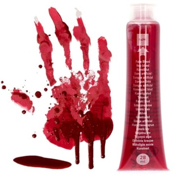 SZTUCZNA KREW w tubce HALLOWEEN wampir makijaż horror