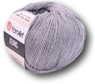 Włóczka YarnArt JEANS bawełna/akryl szary 46