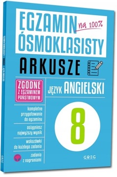 Egzamin ósmoklasisty - arkusze j. angielski GREG -