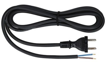 Kabel Przewód z wtyczką Guma 2x1 2m