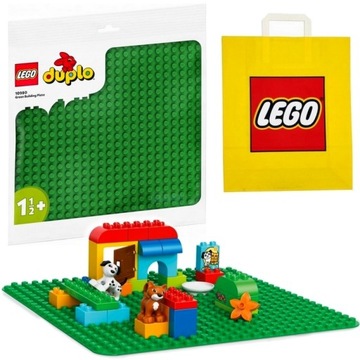 LEGO DUPLO 10980 WIELKA PŁYTKA KONSTRUKCYJNA BUDOWLANA + TORBA LEGO