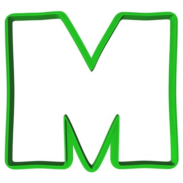 Foremka Wykrawacz Edukacyjna Literka Litera M 8cm