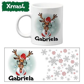 РОЖДЕСТВЕНСКАЯ КРУЖКА В ПОДАРОК ​​С РОЖДЕСТВЕНСКИМ ПРИНТОМ + схемы имен