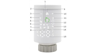 Электронная термостатическая головка Tuya Zigbee