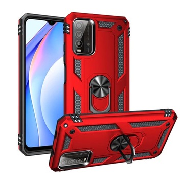 ETUI PANCERNE RING CASE DO XIAOMI REDMI 9T + SZKŁO