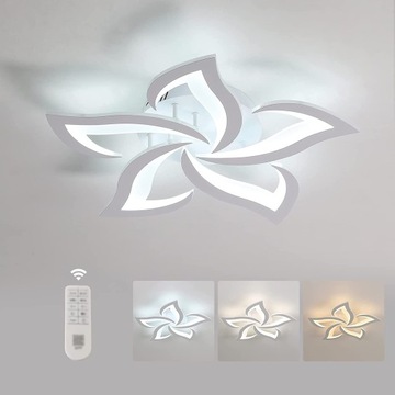 LAMPA SUFITOWA LED ŻYRANDOL 40W+PILOT APP KONTROLA