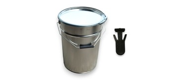 WIADRO METALOWE 20L PUSZKA METALOWA + ZACISK WIECZKO ADR