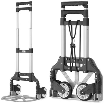 Wózek transportowy młynarka składany aluminiowy HIGHER płaski MOCNY 70kg