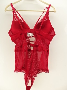 __PRIMARK__koronkowe body damskie SEXY RED__85D