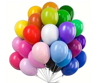 Balony kolorowe pastelowe duże urodziny roczek 100
